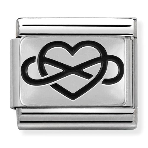 Silvershine Infinity Heart Charm
