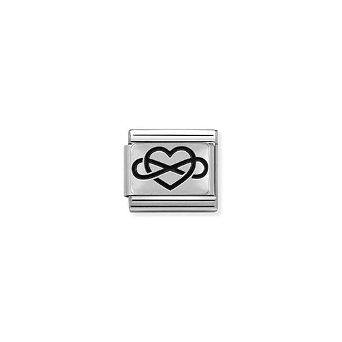 Silvershine Infinity Heart Charm