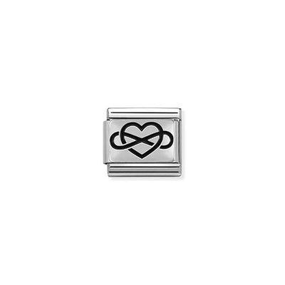 Silvershine Infinity Heart Charm