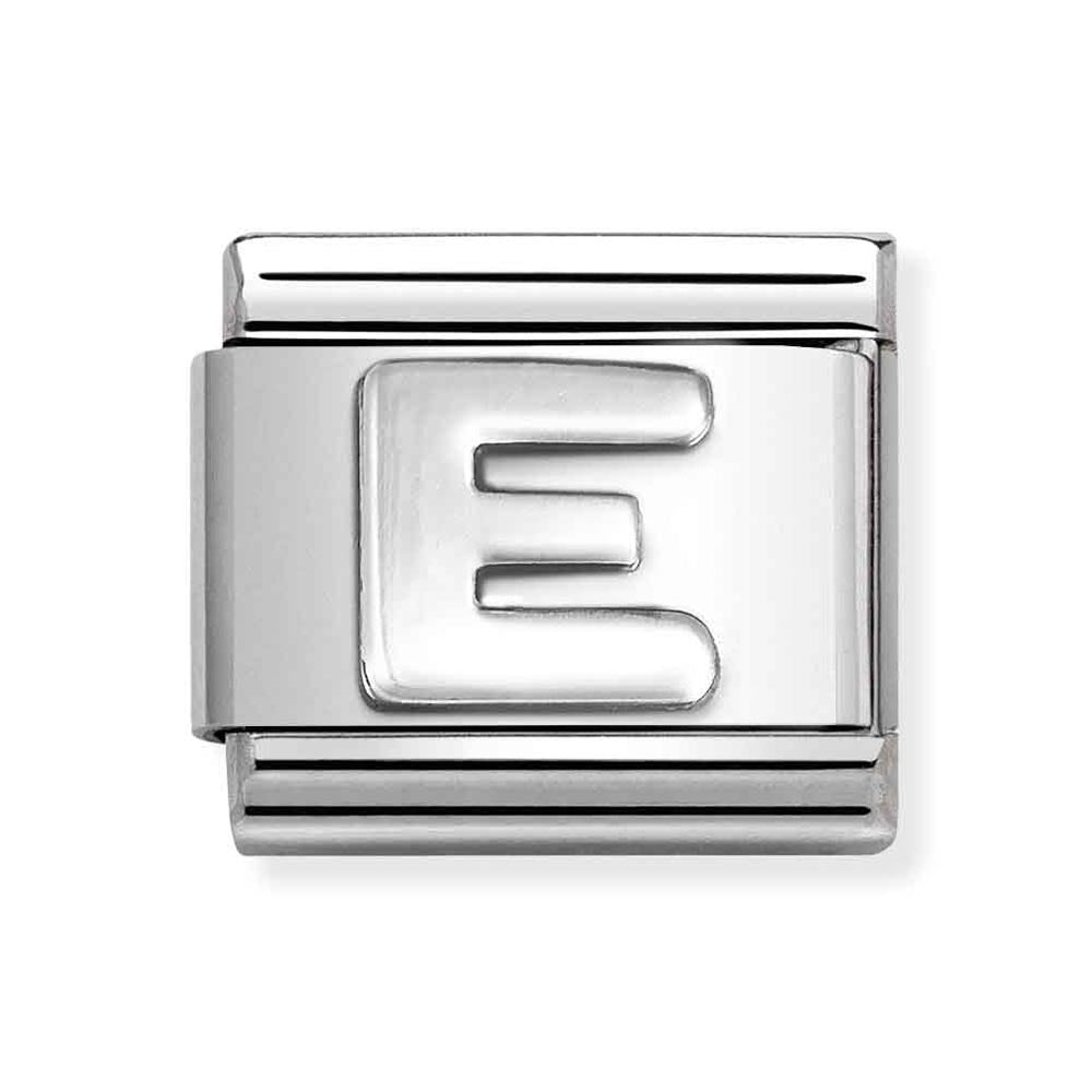 Silvershine Initial "E" Charm