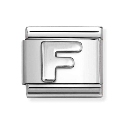 Silvershine Initial "F" Charm