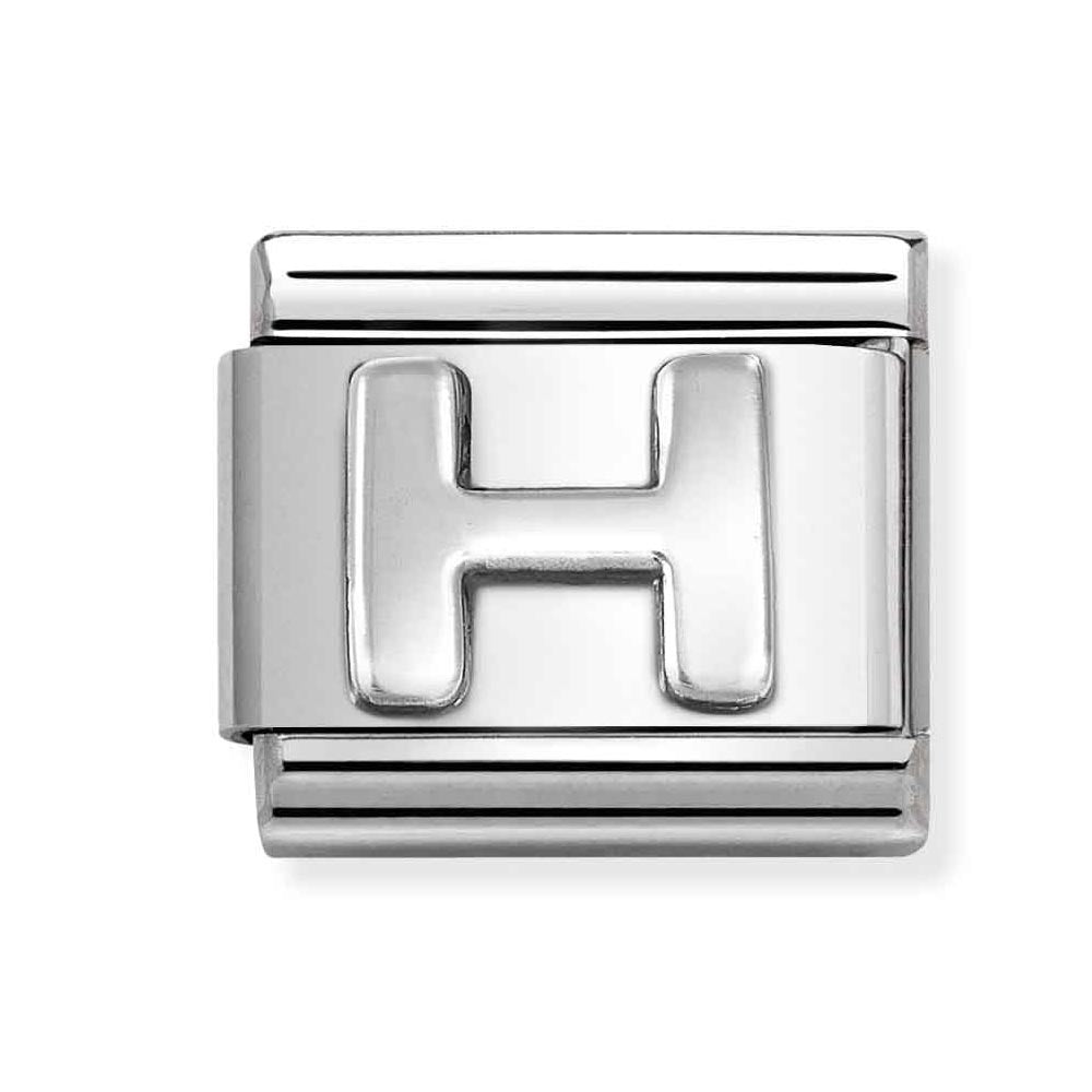 Silvershine Initial "H" Charm