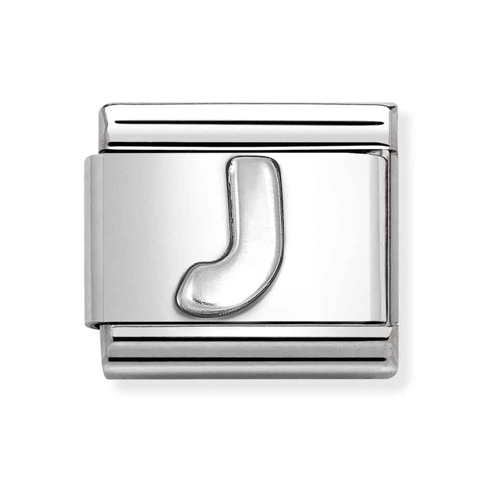 Silvershine Initial "J" Charm