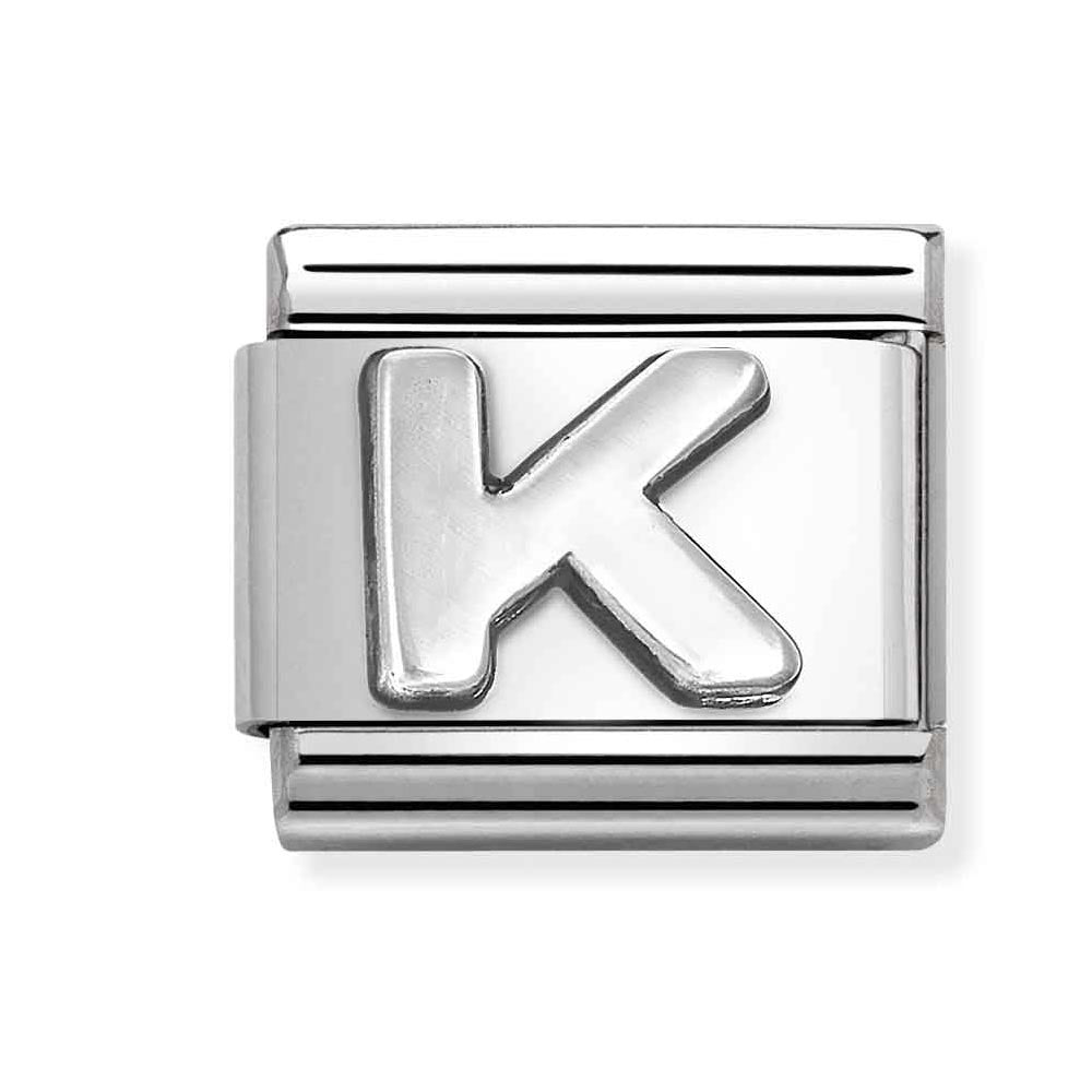 Silvershine Initial "K" Charm