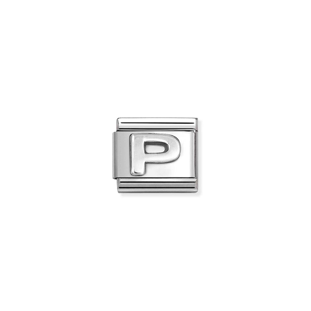 Silvershine Initial "P" Charm