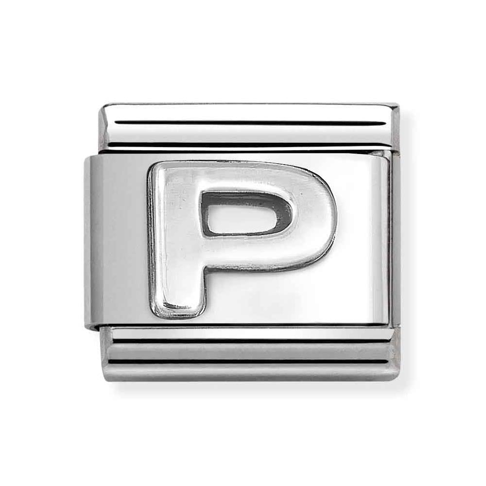 Silvershine Initial "P" Charm