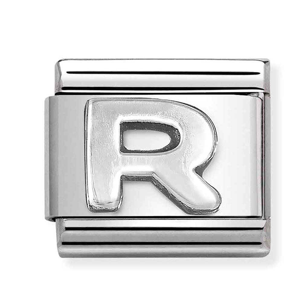 Silvershine Initial "R" Charm