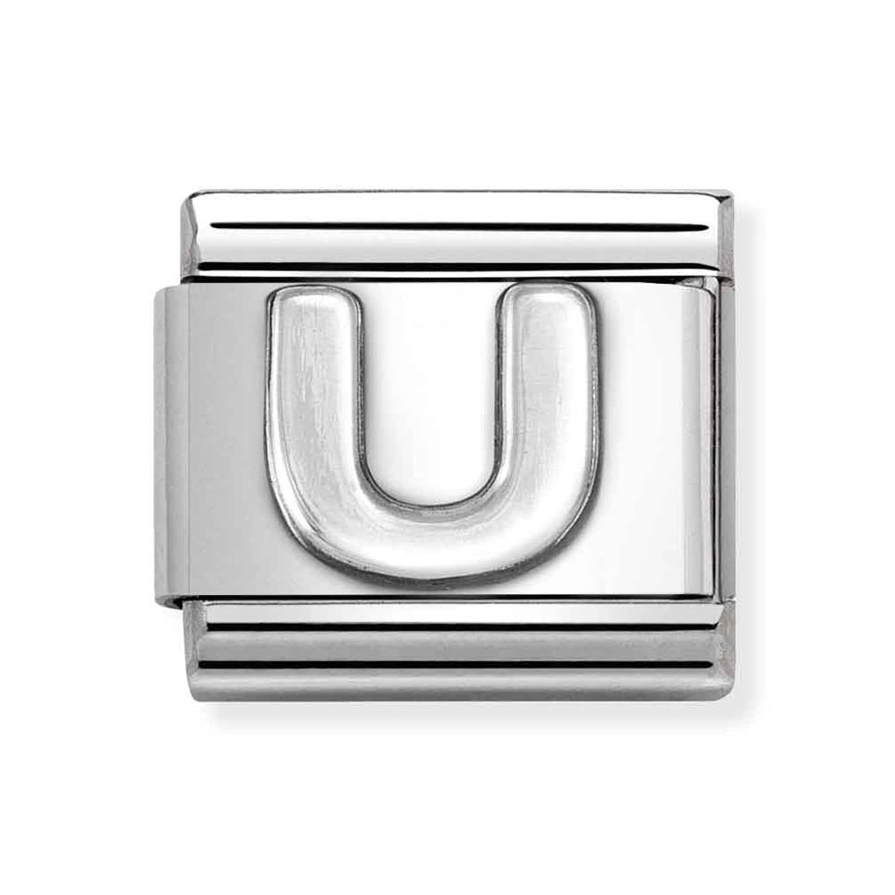 Silvershine Initial "U" Charm