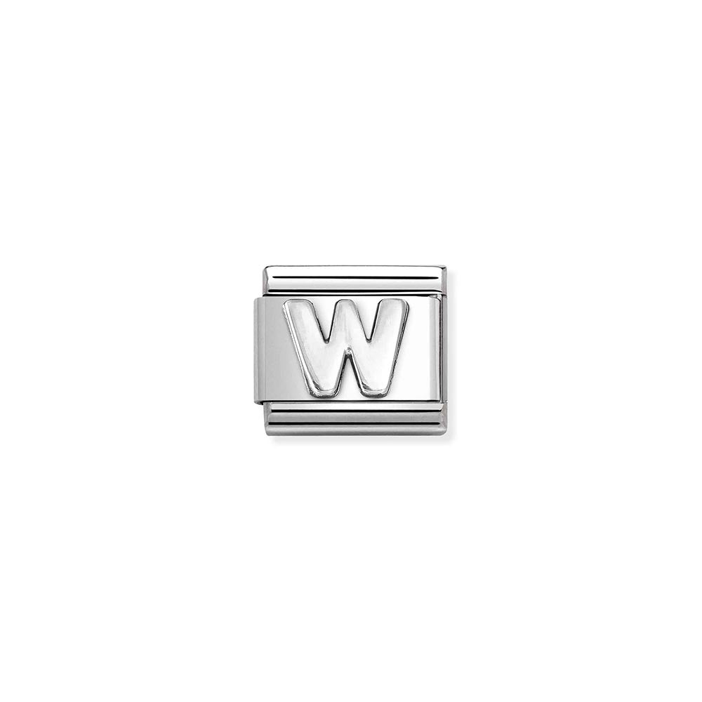 Silvershine Initial "W" Charm