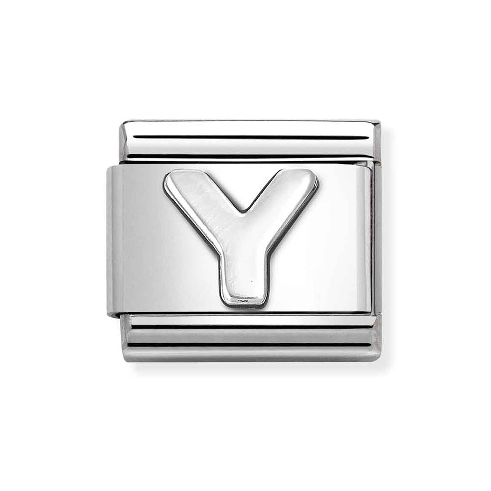 Silvershine Initial "Y" Charm