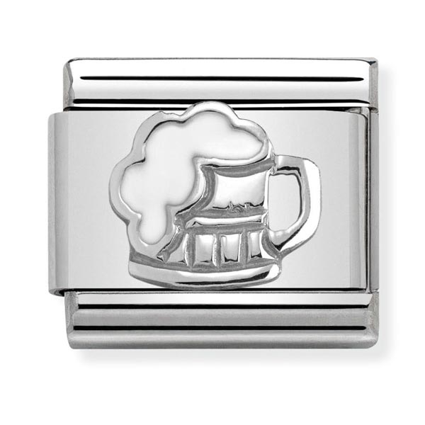 Silvershine Enamel Beer Mug Charm