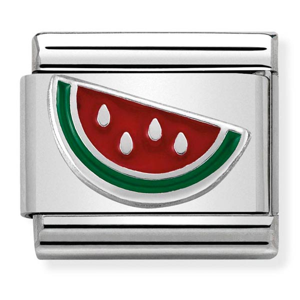 Silvershine Enamel Watermelon Charm