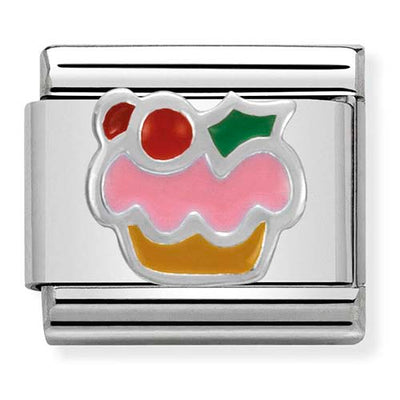 Silvershine Christmas Cupcake Charm