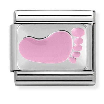 Silvershine Pink Foot Charm