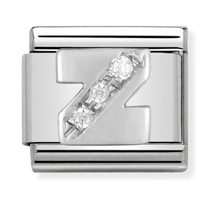 Silvershine cz Letter Z Charm