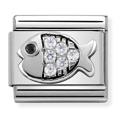 Silvershine CZ Fish Charm