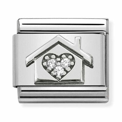 Silvershine CZ House Charm