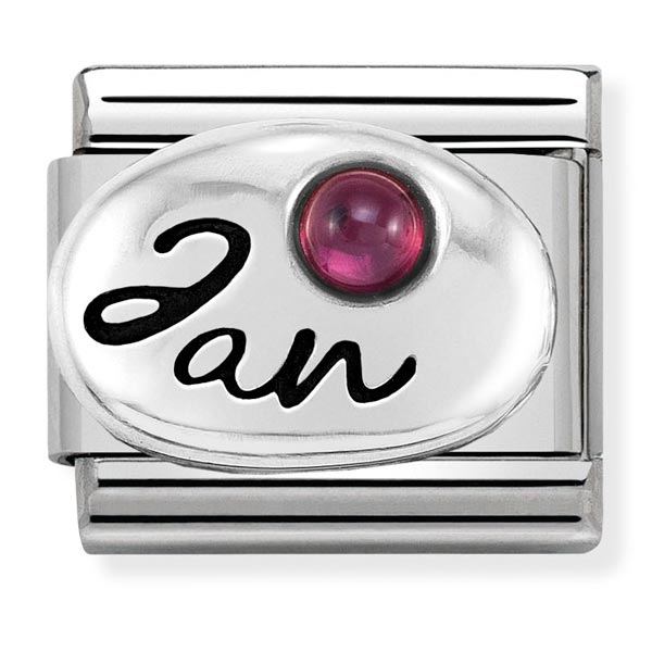 Silvershine January Birthstone Charm