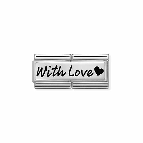 Silvershine Double Link With Love Charm