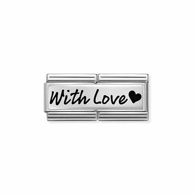 Silvershine Double Link With Love Charm