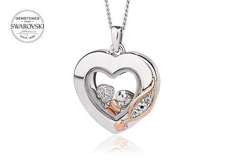 Clogau Silver & 9ct Gold Past, Present, Future Necklace