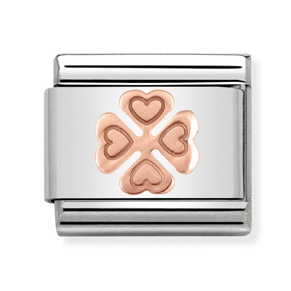 Nomination Heart Clover Charm