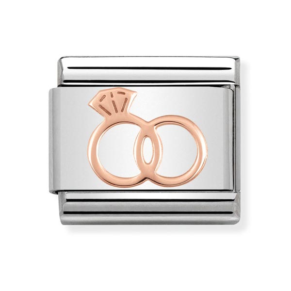 Nomination Rose Gold Engagement Wedding Charm