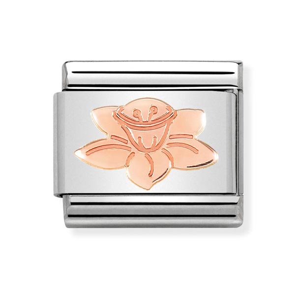 Nomination Rose Gold Daffodil Bracelet Charm