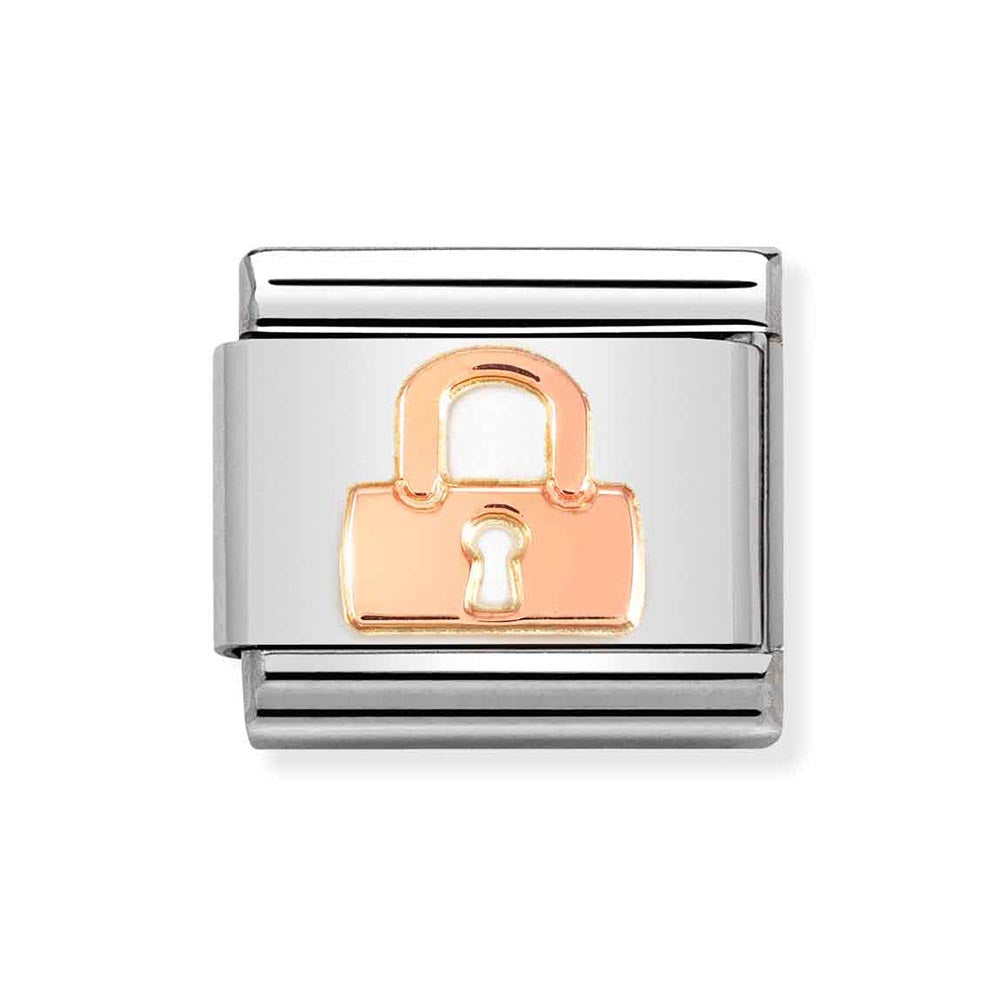 Nomination Rose Gold Padlock Charm