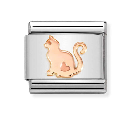 Nomination Rose Gold Cat Charm