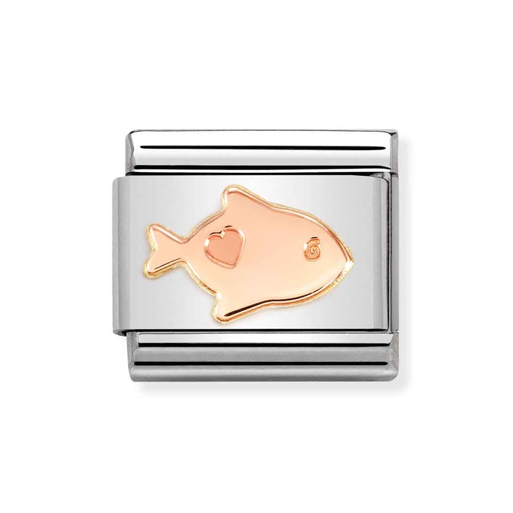 Nomination Rose Gold Fish Charm