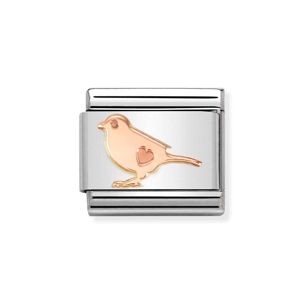 Nomination Rose Gold Bird Charm