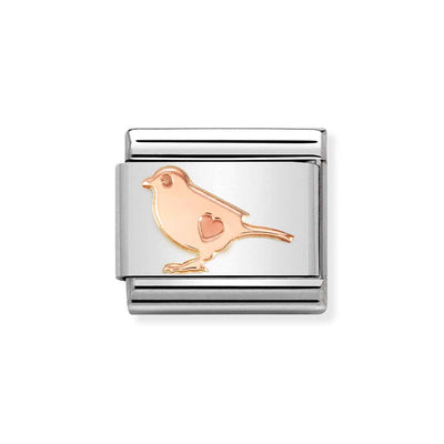 Nomination Rose Gold Bird Charm