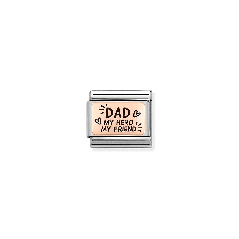 Nomination Rose Gold Dad Charm