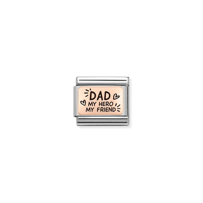 Nomination Rose Gold Dad Charm