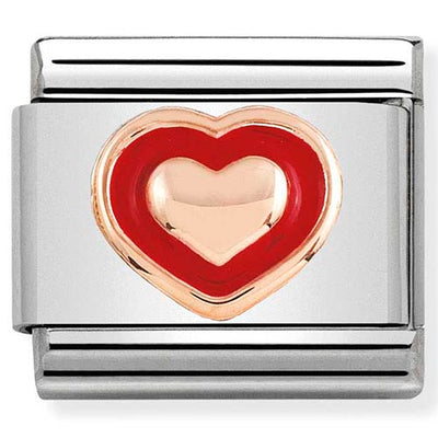 Nomination Red Enamel Heart Charm