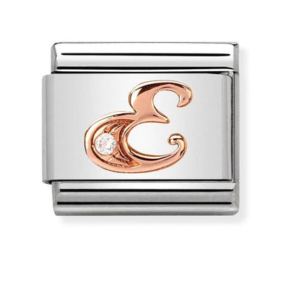 Nomination CZ Letter E Charm