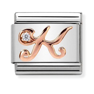 Nomination CZ Letter K Charm