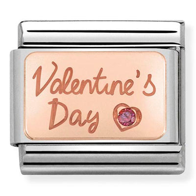 Nomination Rose Gold CZ Valentine's Day Charm