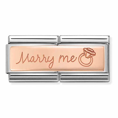 Nomination Rose Gold Double Marry Me Charm