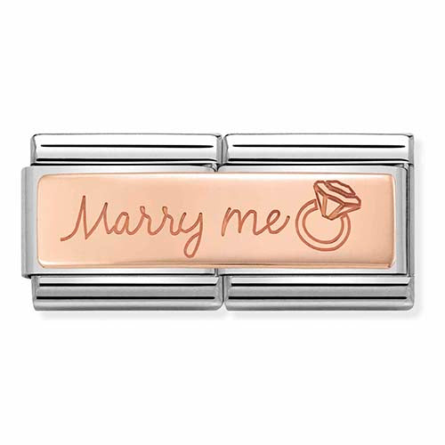 Nomination Rose Gold Double Marry Me Charm