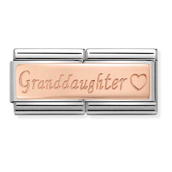 Nomination Double Length Granddaughter Charm