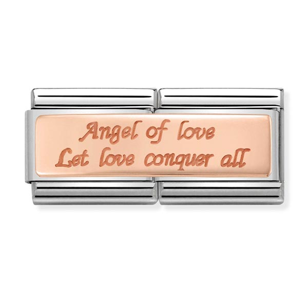 Nomination Double Length Angel Of Love Charm