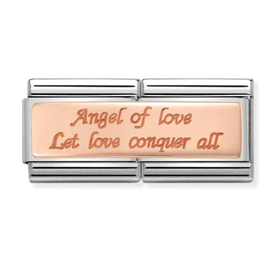 Nomination Double Length Angel Of Love Charm