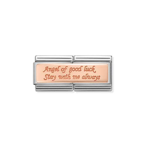 Nomination Rose Gold Double Angel Of Good Luck Charm