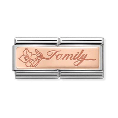 Nomination Double Length Family Charm