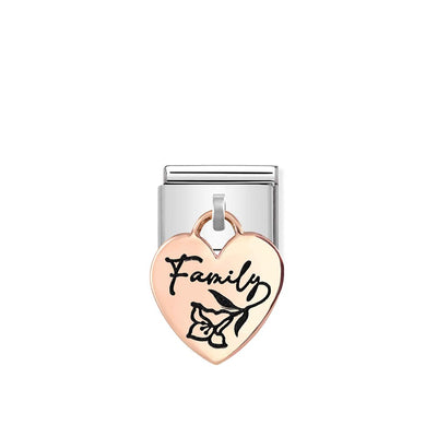 Nomination Rose Gold Drop Family Charm