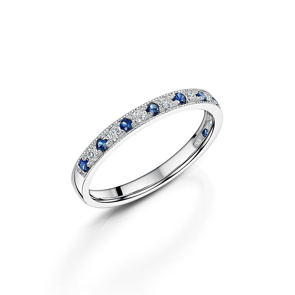 Sapphire & Diamond Band