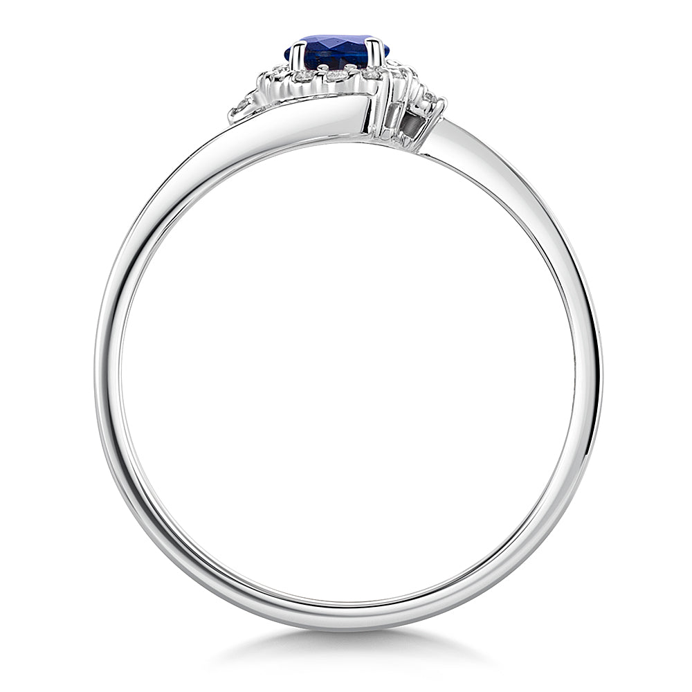 Sapphire & Diamond Ring