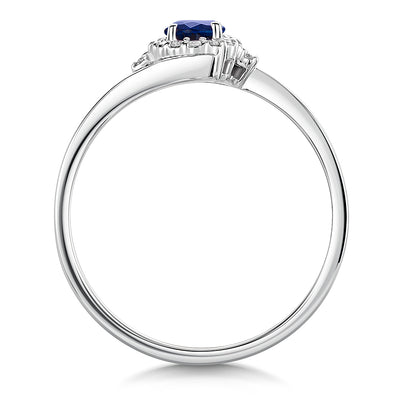 Sapphire & Diamond Ring